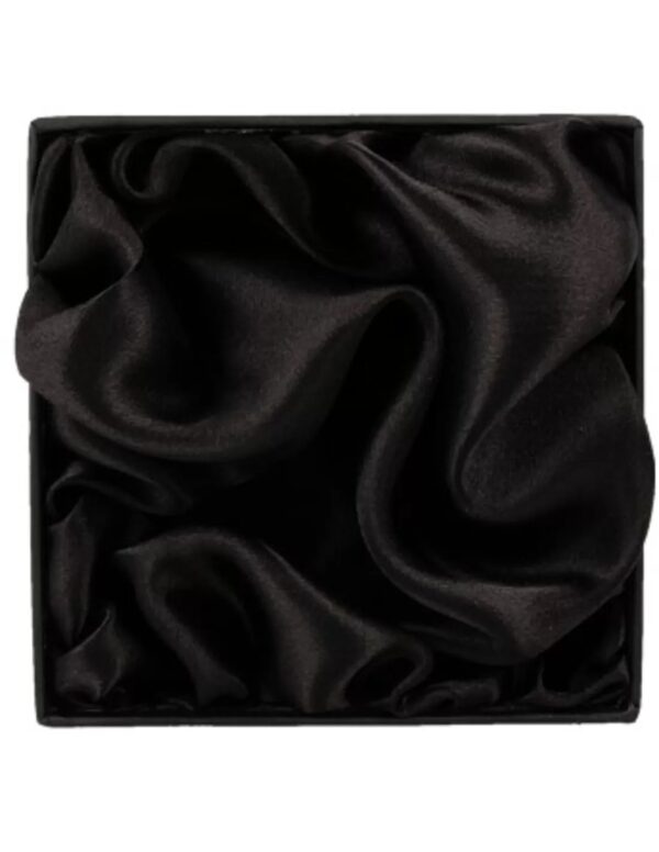 Verpakkingsdoosje zwart met logo 90 x 90 mm - Image 2