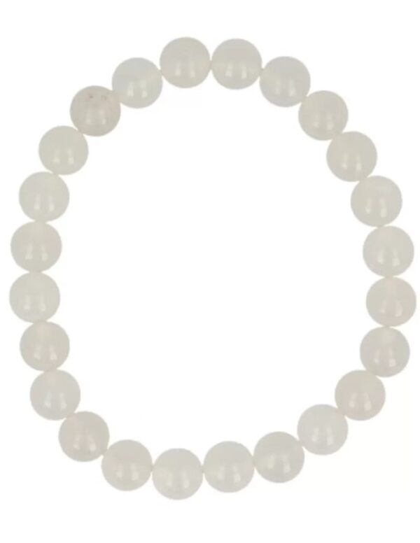 Jade wit kralenarmband 8 mm