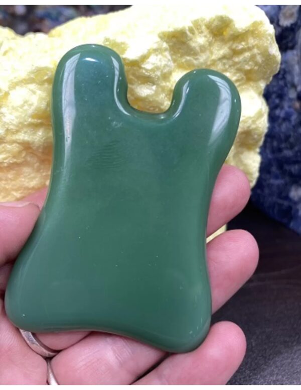 Aventurijn groen guasha massage schraper rechthoek - Image 2