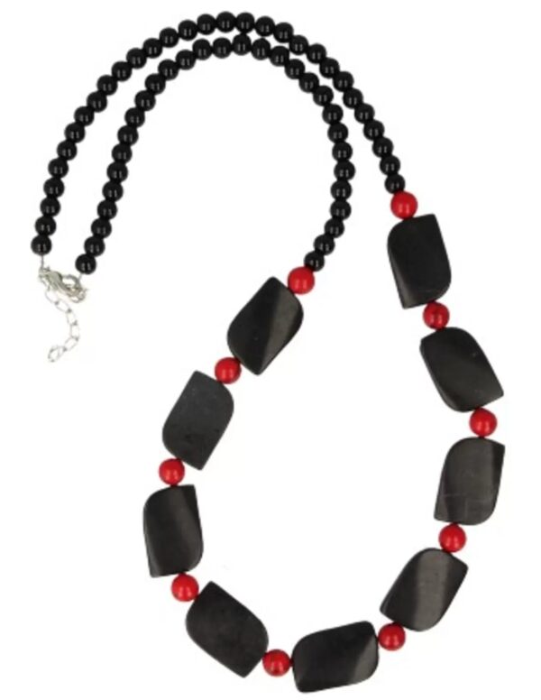 Ketting Onyx / Koraal (imitatie) - Image 2