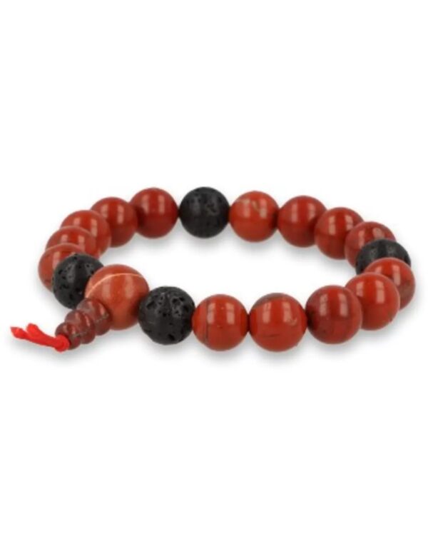 Jaspis rood powerbead mannen - extra lange armband - Image 2