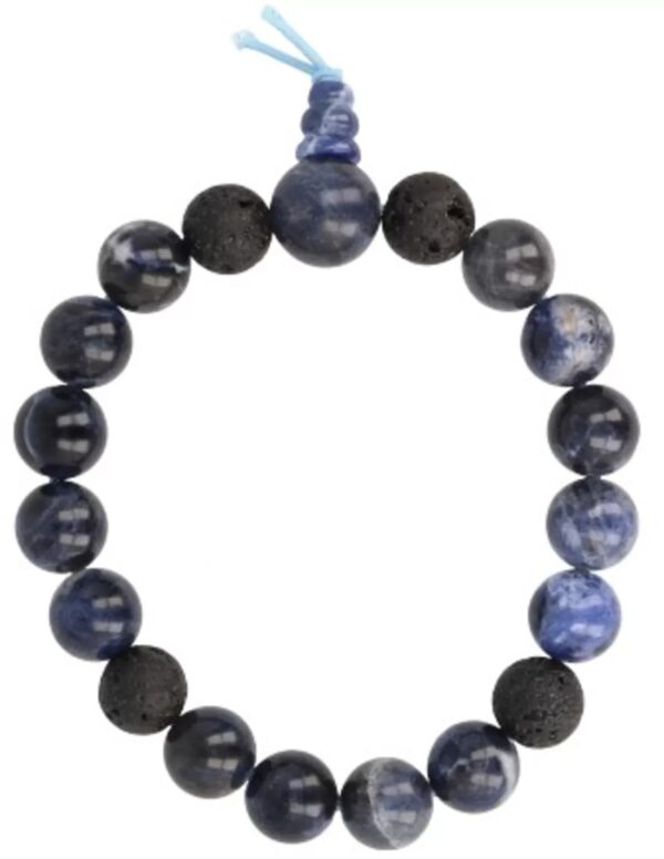 Sodaliet powerbead mannen - extra lange armband