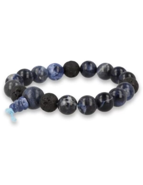 Sodaliet powerbead mannen - extra lange armband - Image 2
