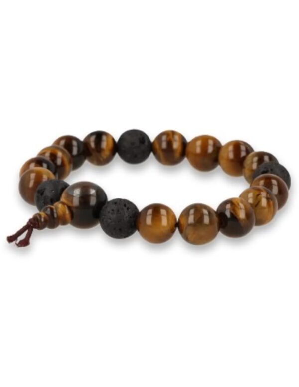 Tijgeroog powerbead mannen - extra lange armband - Image 2