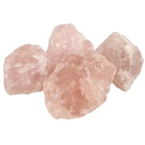 Roze kwarts Brazilië, ruwe brokjes p/kg
