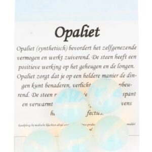 Opaliet kralen 18 mm (synth) - 5 st.