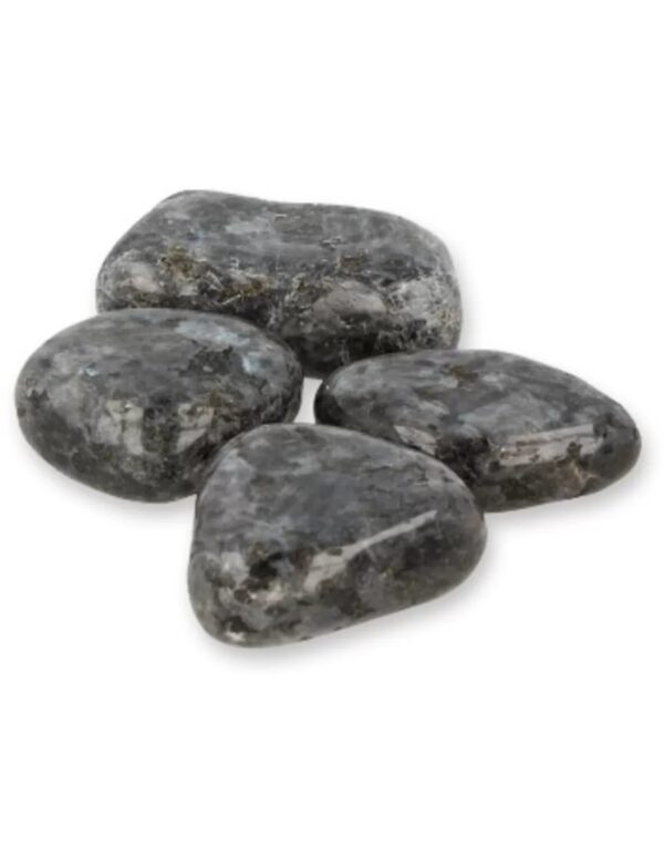 Larvikiet trommelstenen (mt3), per gram