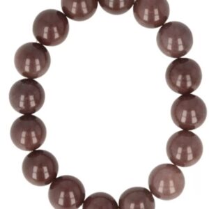 Aventurijn paars kralen armband mannen 12 mm
