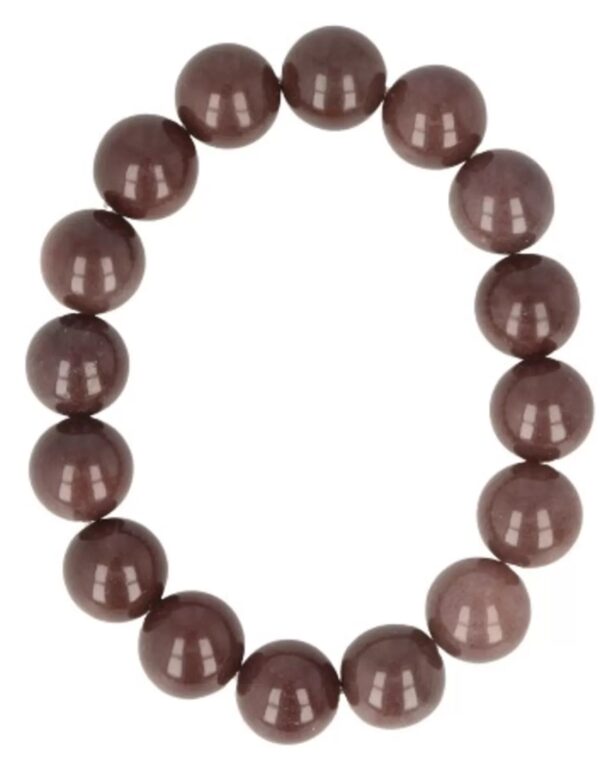 Aventurijn paars kralen armband mannen 12 mm