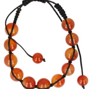 Carneool shamballa armband 10 mm
