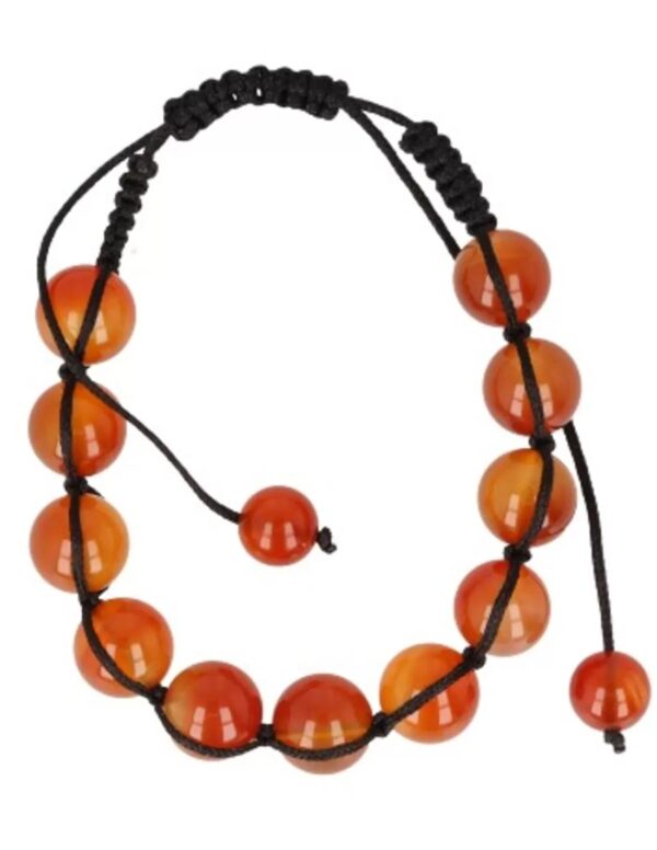 Carneool shamballa armband 10 mm