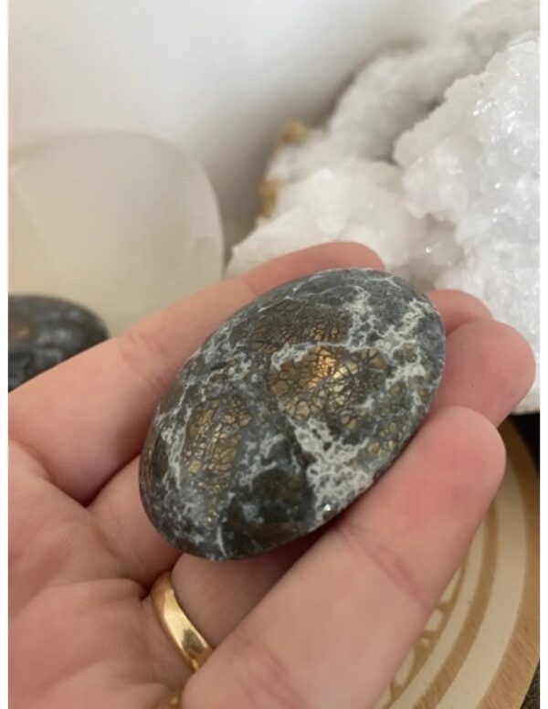 Zaksteen Chalcedoon/Pyriet - Image 2