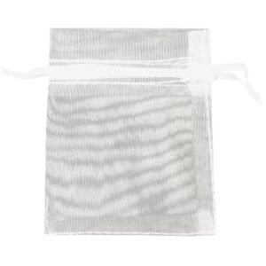 Organza buidel 9x12 wit