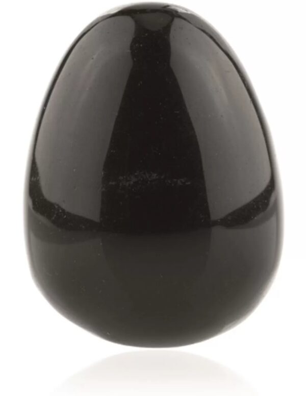 Obsidiaan zwart yoni ei 43x30 mm