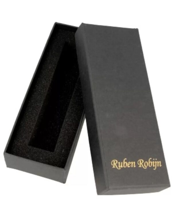 Verpakkingsdoosje zwart 155 x 55 mm met logo - Image 2