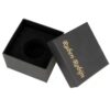 Verpakkingsdoosje zwart 75 x 75 mm met logo - Image 2