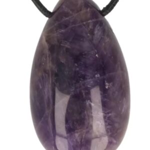 Amethist edelsteen druppel hanger