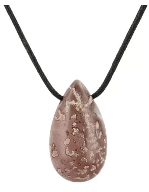 Jaspis choco edelsteen druppel hanger - Image 3