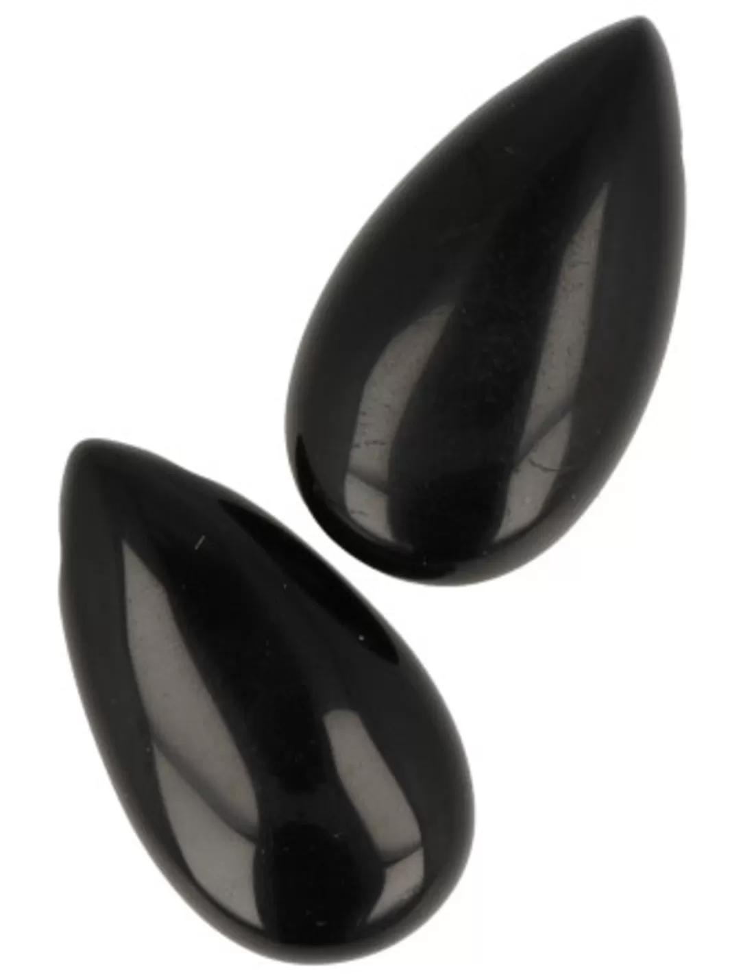 Obsidiaan zwart edelsteen druppel hanger