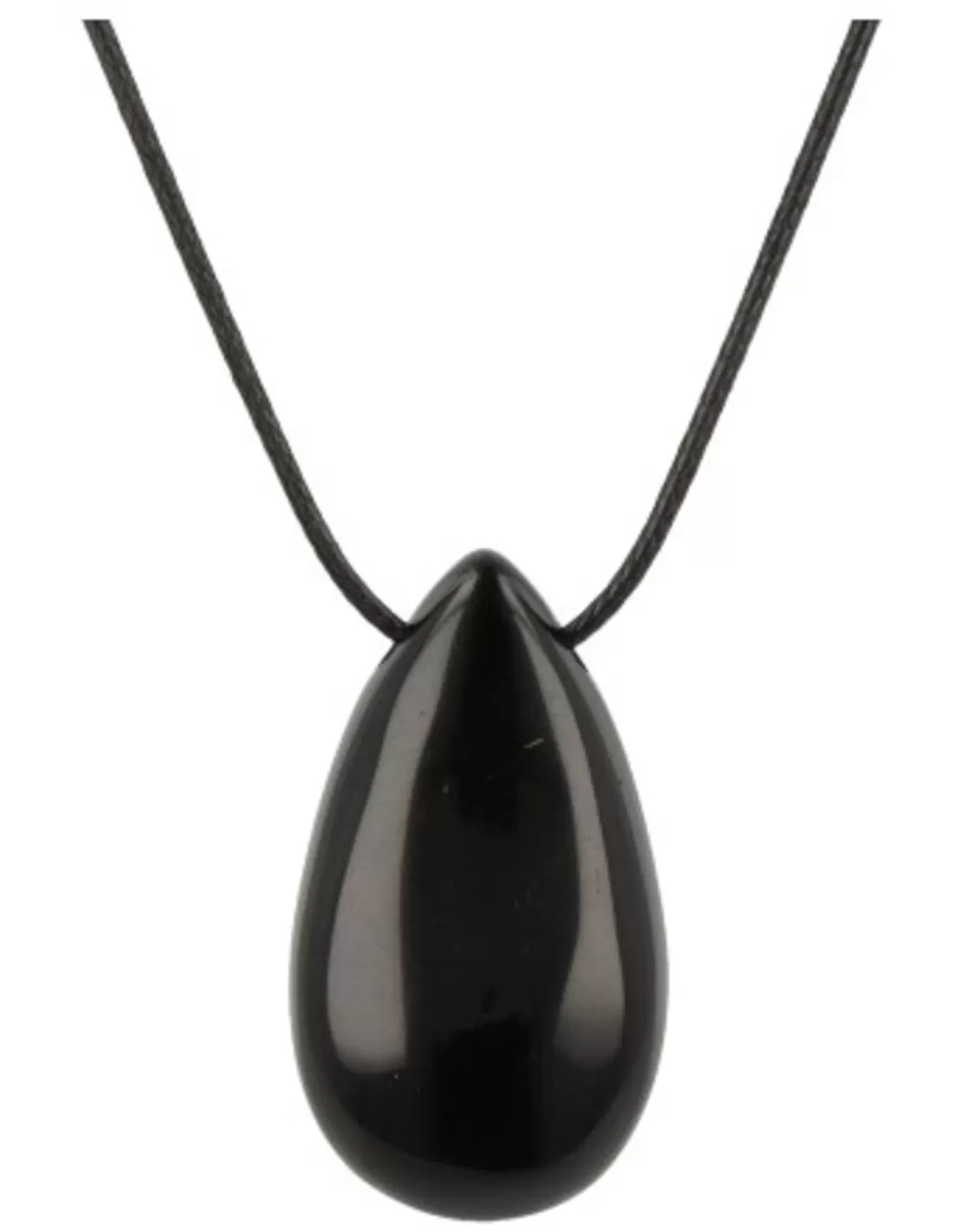 Obsidiaan zwart edelsteen druppel hanger - Image 3