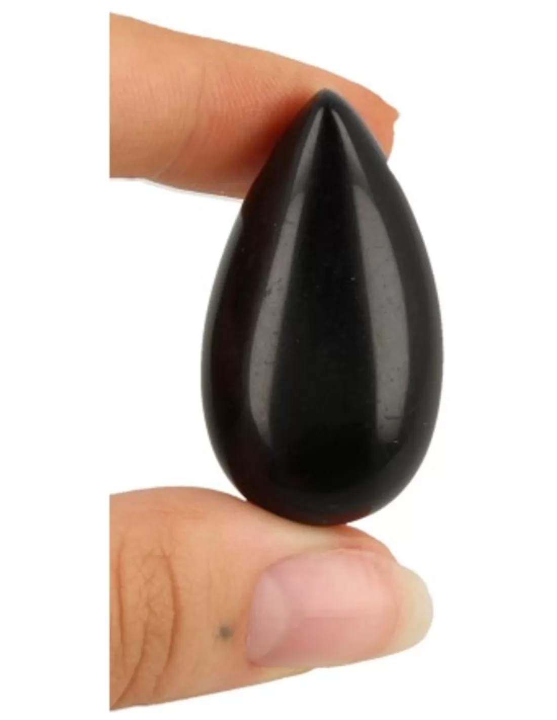 Obsidiaan zwart edelsteen druppel hanger - Image 5