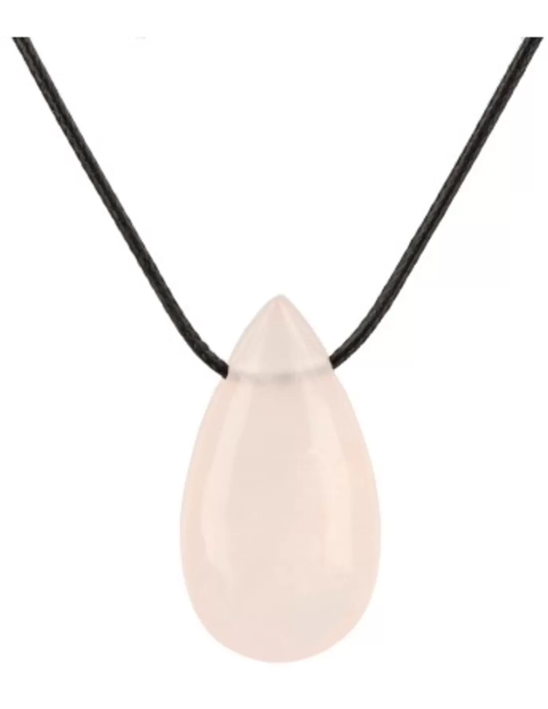 Roze kwarts edelsteen druppel hanger - Image 3