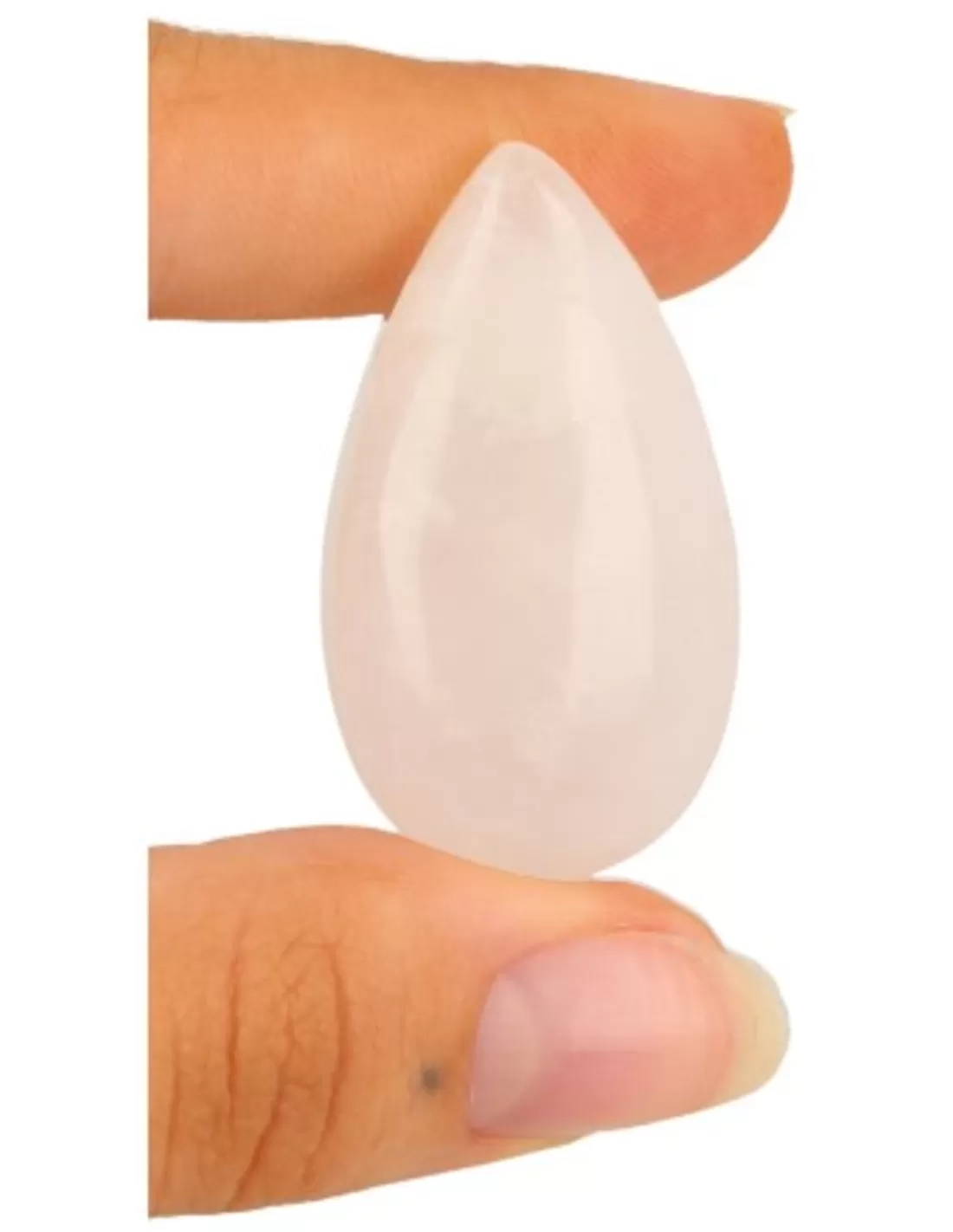 Roze kwarts edelsteen druppel hanger - Image 5