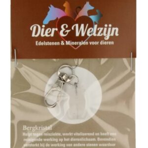 Bergkristal halsband hanger Dier & Welzijn
