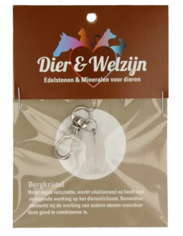 Bergkristal halsband hanger Dier & Welzijn