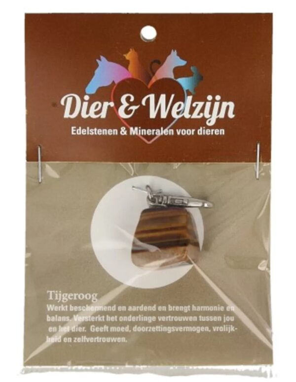 Tijgeroog halsband hanger Dier & Welzijn