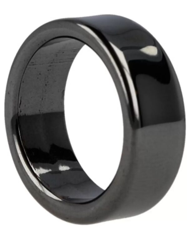 Hematiet edelsteen ring plat 8 mm - 17