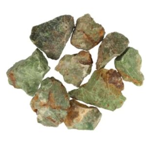 Chrysopraas, ruwe brokjes, p/kg