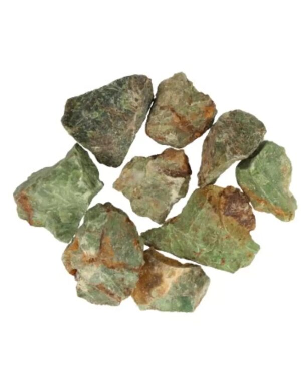 Chrysopraas, ruwe brokjes, p/kg