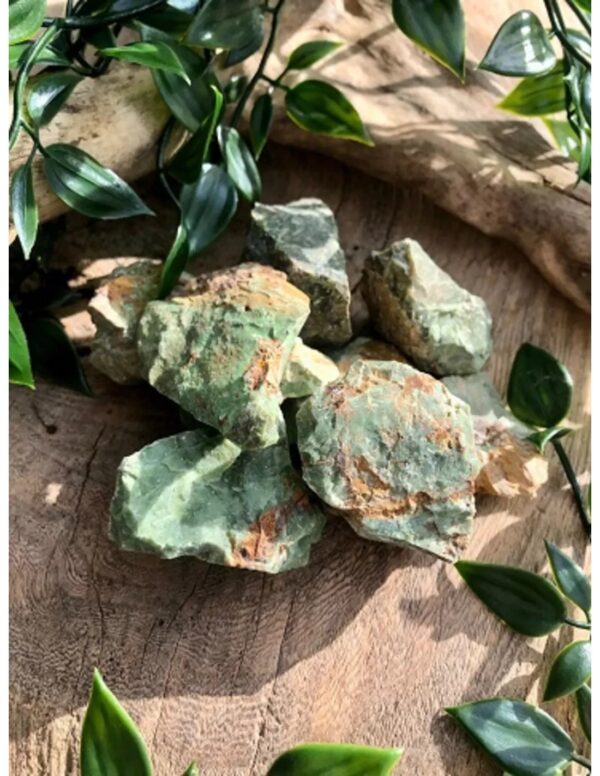 Chrysopraas, ruwe brokjes, p/kg - Image 2