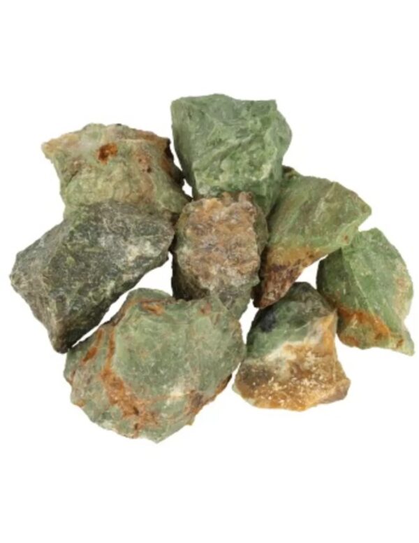 Chrysopraas, ruwe brokjes, p/kg - Image 5