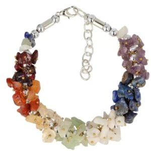 Chakra splitarmband cluster met sluiting