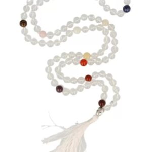 Chakra Bergkristal mala ketting