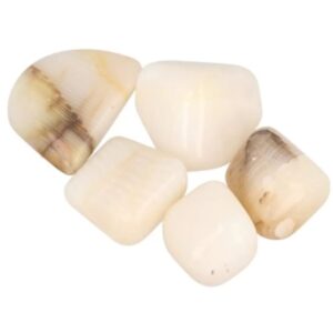 Calciet strepen trommelstenen (mt3), p/kg