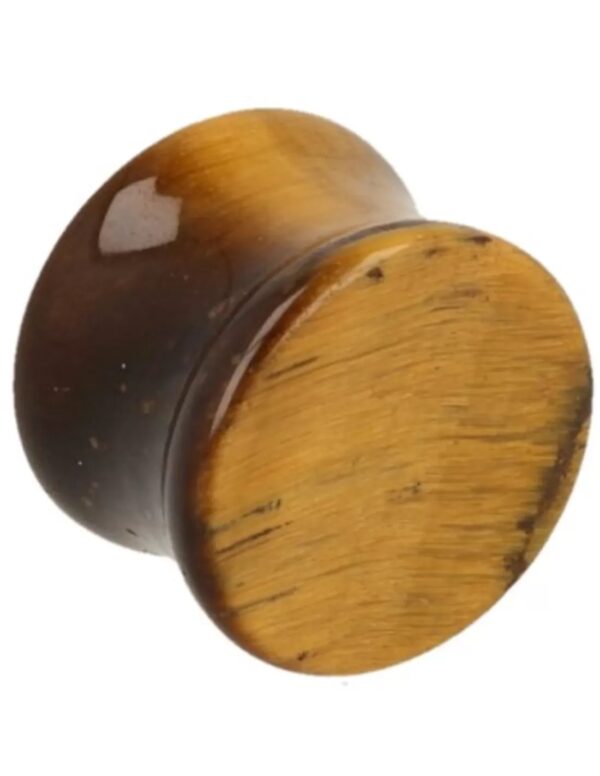 Plug oorpiercing 16 mm Tijgeroog - Image 2