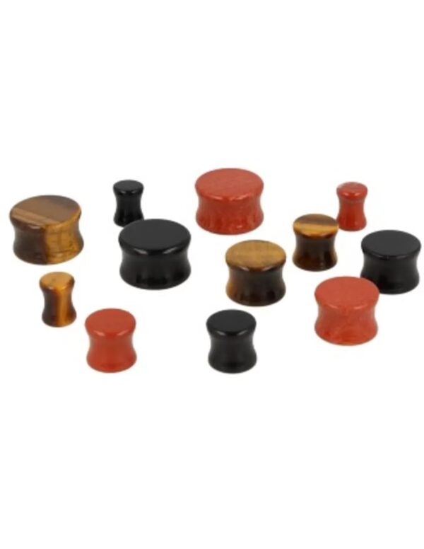Plug oorpiercing 16 mm Tijgeroog - Image 3