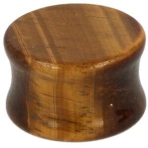 Plug oorpiercing 20 mm Tijgeroog