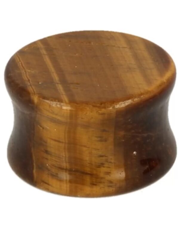Plug oorpiercing 20 mm Tijgeroog