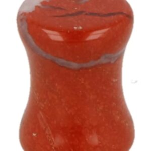 Plug oorpiercing 8 mm Jaspis rood