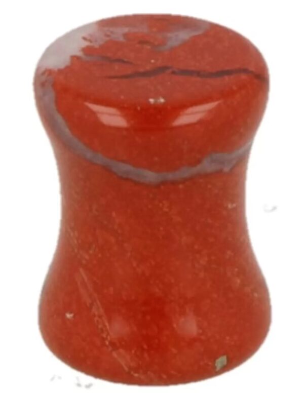 Plug oorpiercing 8 mm Jaspis rood