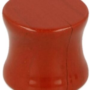 Plug oorpiercing 12 mm Jaspis rood