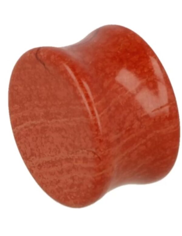 Plug oorpiercing 20 mm Jaspis rood - Image 2