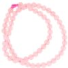 Roze kwarts kralen streng 6 mm