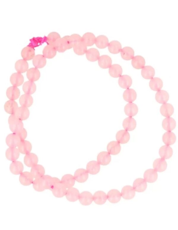 Roze kwarts kralen streng 6 mm