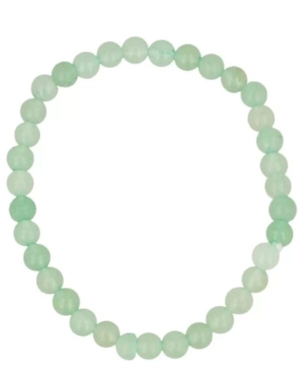 Aventurijn groen kralen kinderarmbandje 4 mm