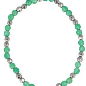 Aventurijn groen facet kralenarmband 4 mm